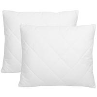 KISSEN, 2er-Set, 50x60 cm, 50% Polyester, 50% Baumwolle, Weiß - Weiß, Textil (50/60cm) - Zollner