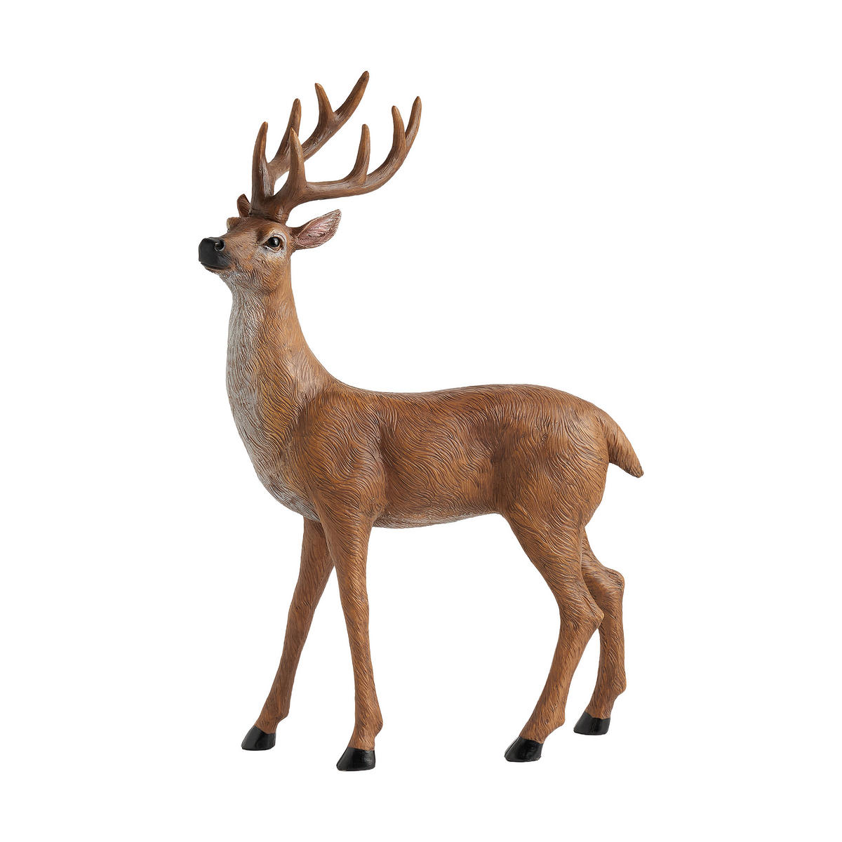 DEKOFIGUR Rusticdeer, Braun, 41.5 x 13.5 x 26 cm, Dekorative Weihnachtsdeko - Braun, Kunststoff (13.5/41.5/26cm) - home&you