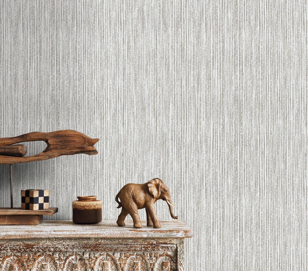 TAPETE Bambusmuster 53 cm x 10 m - Beige, Papier (53/1000cm) - Sanders & Sanders