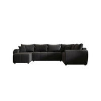 WOHNLANDSCHAFT MOLISA U PLUS Itaka 27 Rechts mit Schlaffunktion - Dunkelgrau, Textil (303/82/208cm) - Bedante