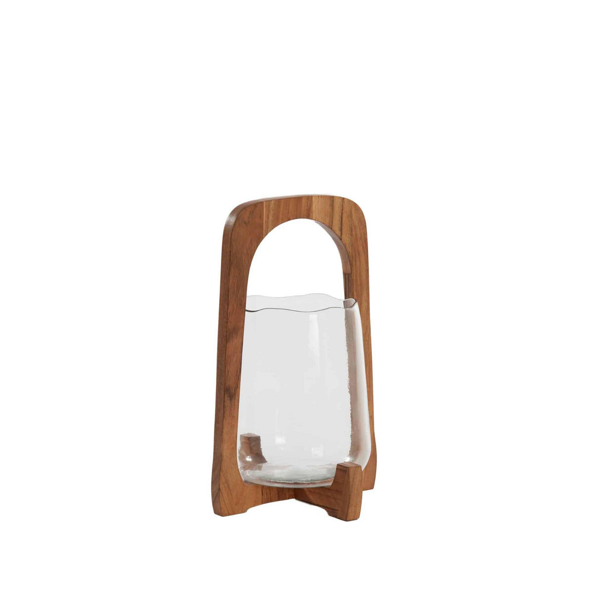 WINDLICHT Anosy - Braun - 21.5/21.5/35 cm - Braun, Glas (21.5/35/21.5cm) - Light & Living