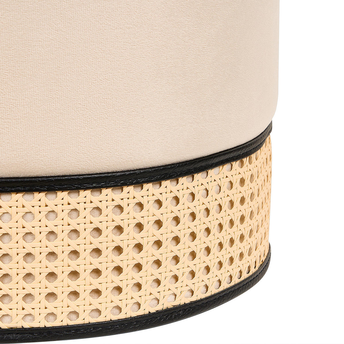 POUF Yankton 35/35/42 cm - Beige, Textil (35/42/35cm) - Beliani
