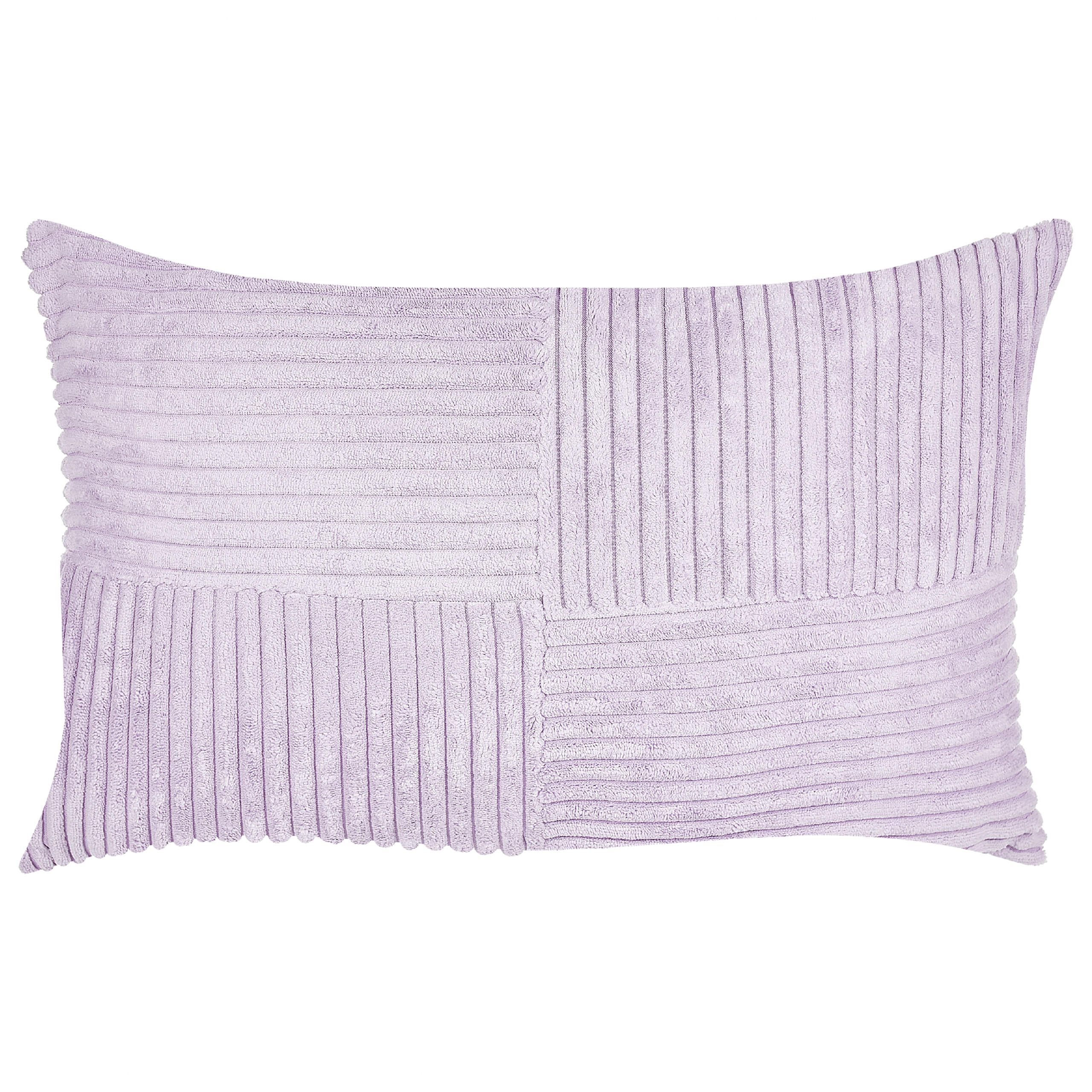DEKOKISSEN CORD 2er-Set Violett 43/43 cm Millet - Violett, Textil (43/43cm) - Beliani