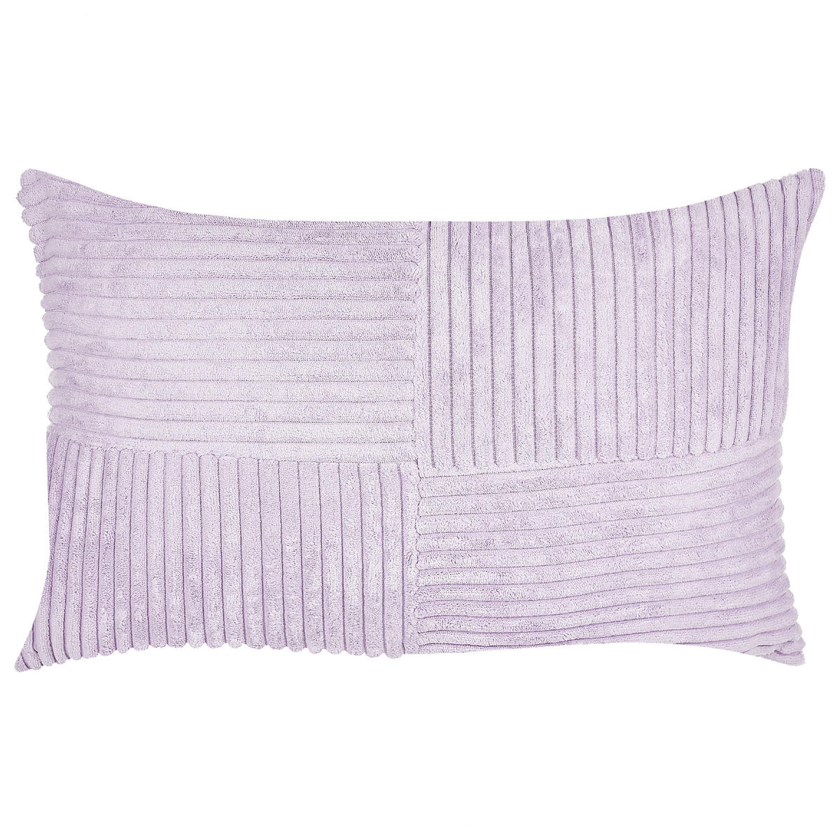 DEKOKISSEN CORD 2er-Set Violett 43/43 cm Millet - Violett, Textil (43/43cm) - Beliani