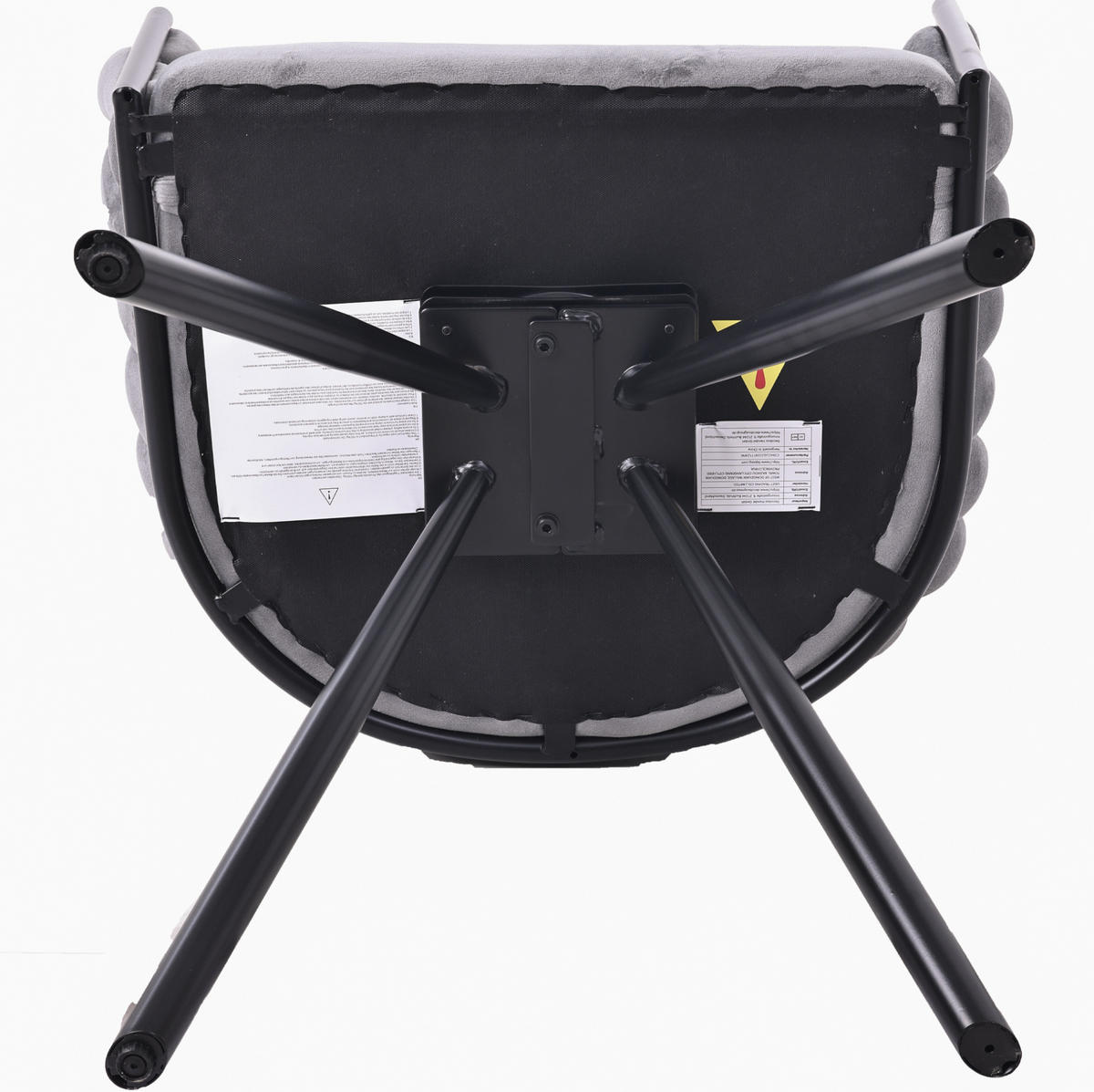 DREHSTUHL 2er-Set Grau mit 360°-Drehfunktion aus Samt - Grau, Textil (59/72/54cm) - MIVRAY
