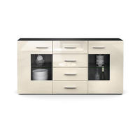 SIDEBOARD Noah Creme Hochglanz - Creme, Holzwerkstoff (139/72/35cm) - Vladon