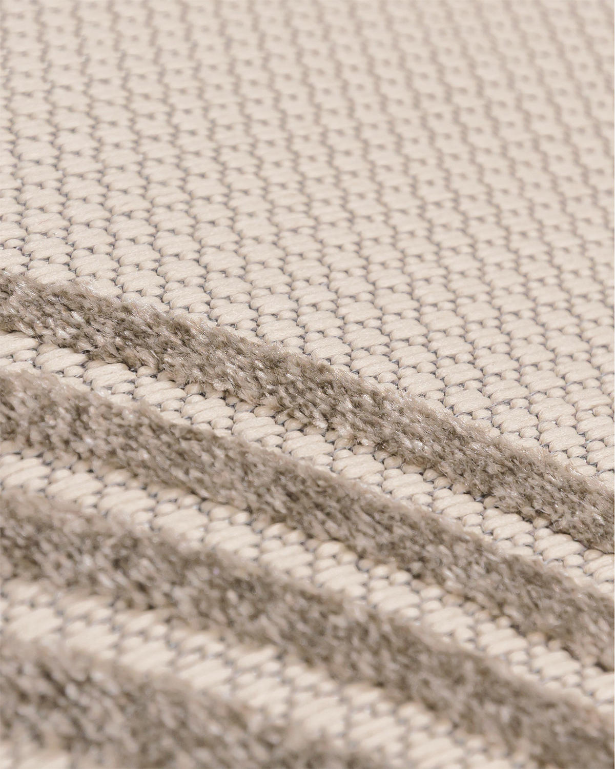 TEPPICH In-& Outdoor Fano Mattina Mazovia 120x170cm Braun Creme Geometrisch Kurzflor - Creme, Textil (120/170cm) - Mazovia
