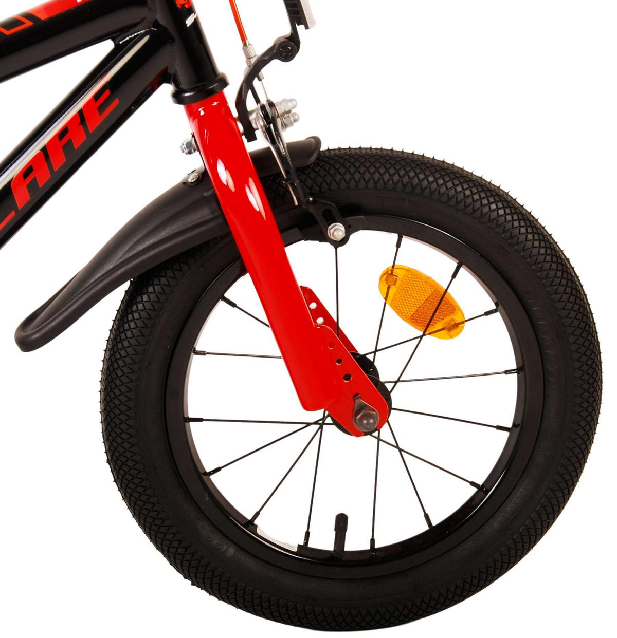 KINDERFAHRRAD Super GT - Jungen - 14 Zoll - Rücktritt + Handbremse - Rot - Rot/Schwarz, Metall (45cm) - TPFSports