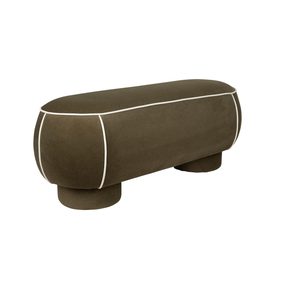 SITZBANK Marina Hocker L Grün - Grün, Kunststoff (121/47/44cm) - Housecraft Living