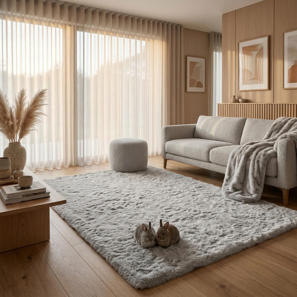 FELLTEPPICH CLOUD SUPER SOFT 80/150 cm Hellgrau - Hellgrau, Textil (80/150cm) - Consilio Concept