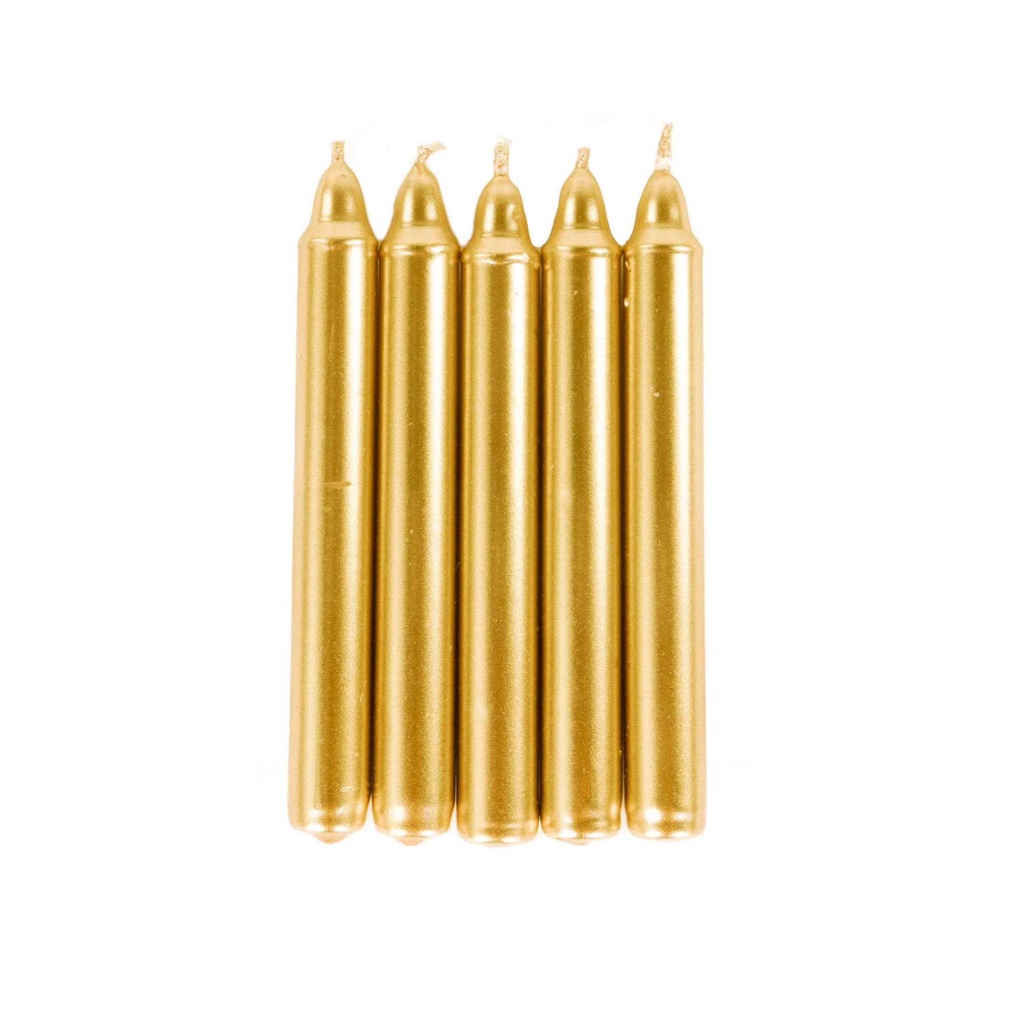 TISCHKERZEN Metall aus Paraffin 1,2/1,2/10 cm - Goldfarben, Paraffin (1.2/10/1.2cm) - Home Styling Collection