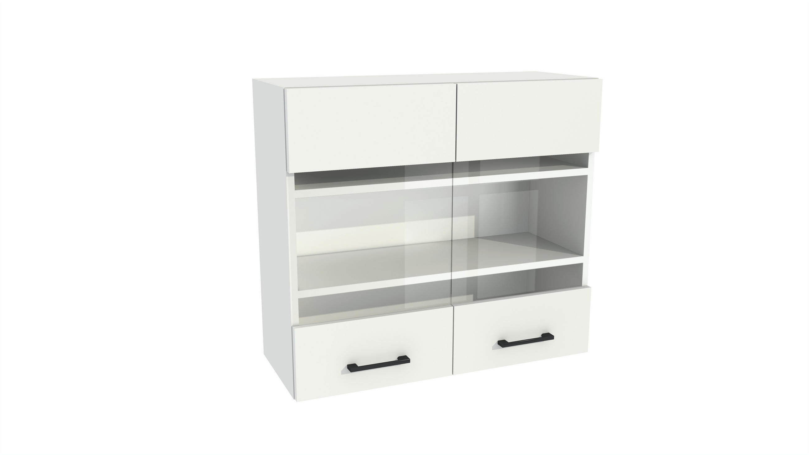 Thumbnail - Winkelküche, Weiß, Holz, Nachbildung, L-Form,Formgebogen, 420x212x53 cm, Küchen, Küchenzeilen & Küchenblöcke, Küchenzeil...