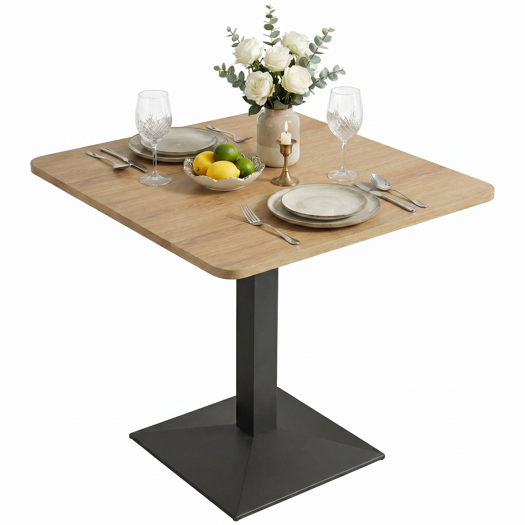 ESSTISCH Dunkelbraun 70.0/70.0/75.0 - Dunkelbraun, Holzwerkstoff (70/70/75cm)