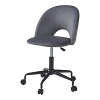 DREHSTUHL Kajaani - Grau, Textil/Metall (50.5/87/54cm) - [en.casa]