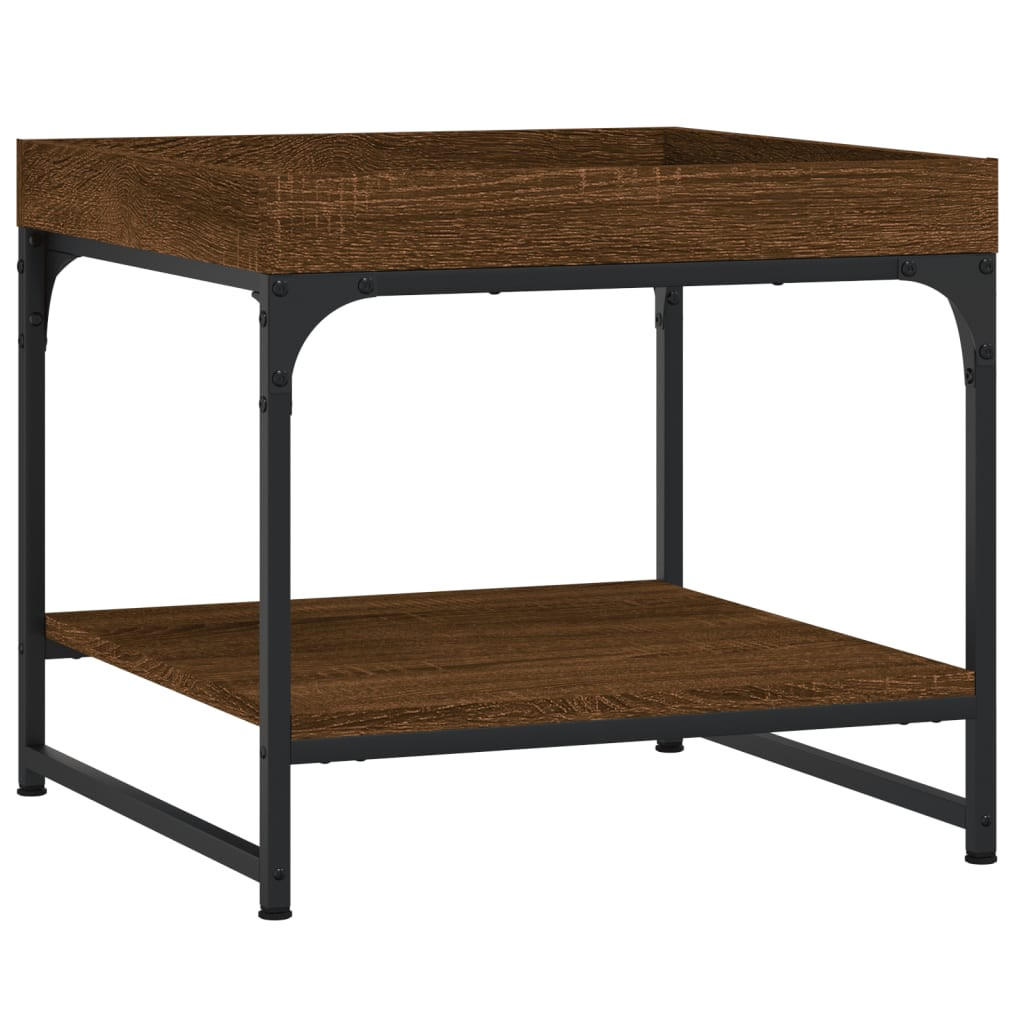 COUCHTISCH Braun Eichen-Optik 49,5x49,5x45 cm Holzwerkstoff - Braun, Holzwerkstoff (49.5/49.5/45cm) - furnicato