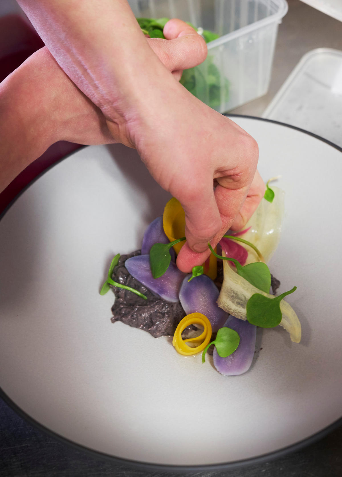 TELLER / PLATZTELLER FLACH EQUINOXE 31,5 cm Pfeffer - Hellgrau, Keramik (31.5cm) - Revol Porcelaine France