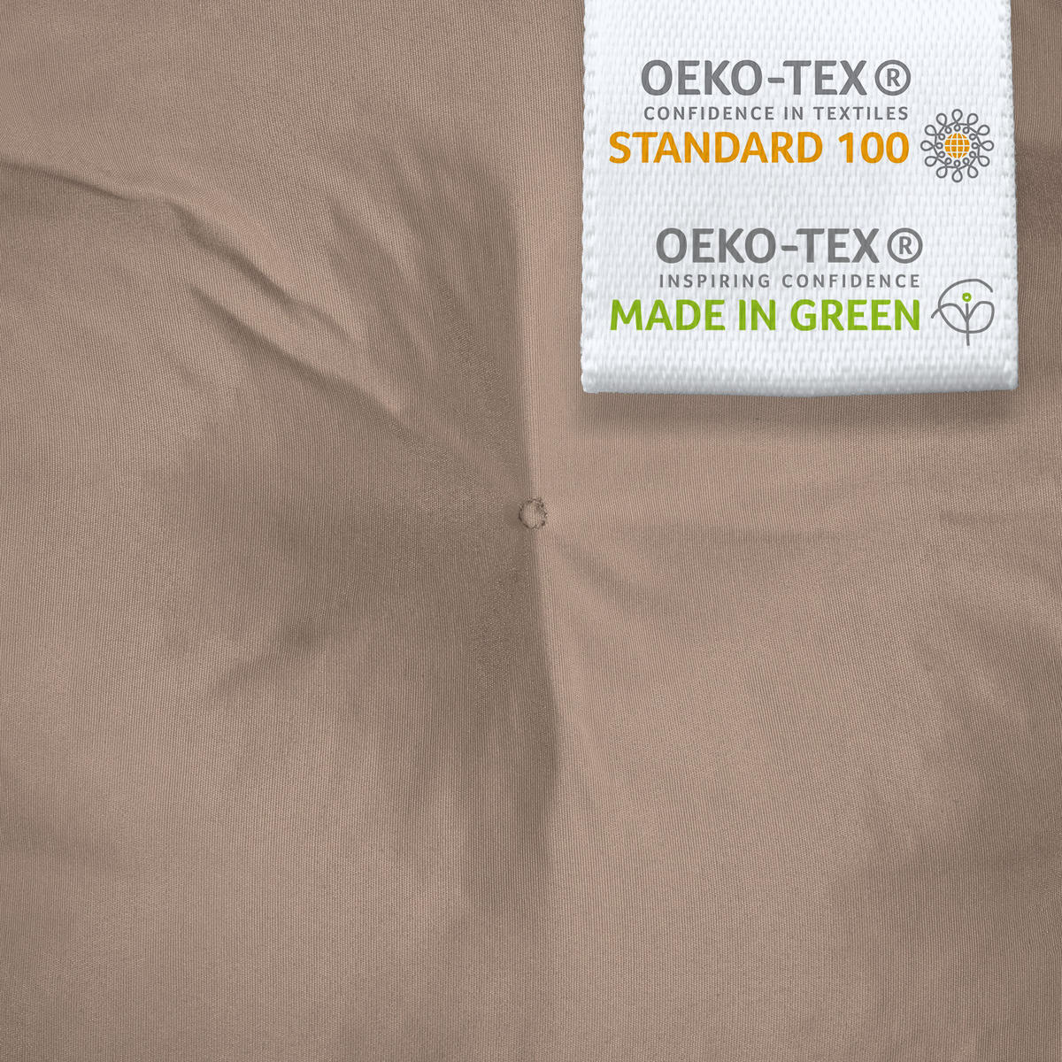 BANKAUFLAGE Flair BR 120x50cm Taupe - Taupe, Textil (50/120cm) - Beautissu 