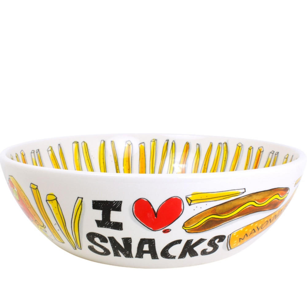 SCHALE Snack in Bunt - 30cm - Multicolor, Keramik (9cm) - Blond Amsterdam
