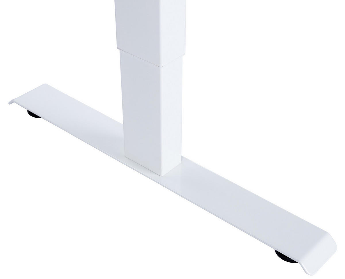 SCHREIBTISCH Mathea elektrisch höhenverstellbar - Eichefarben/Weiß, Holzwerkstoff/Metall (70/140/120cm) - arthur berndt