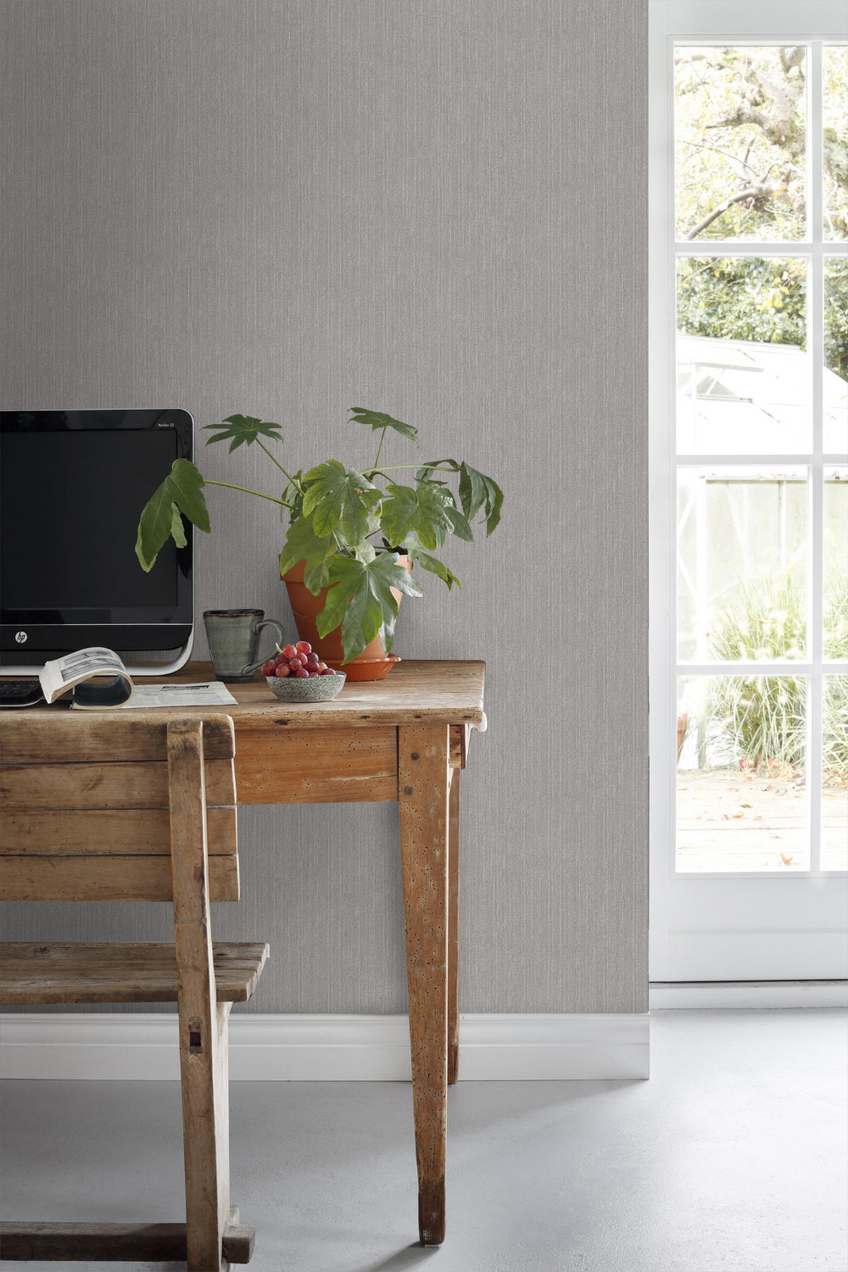 TAPETE Jeans-Optik 53 cm x 10.05 m - Braun, Papier (53/1000cm) - ESTAhome
