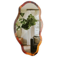 SPIEGEL 90x45 cm asymmetrisch mit Druck - Die Energie der Natur - Transparent, Glas (45/90/0.4cm) - TULUP