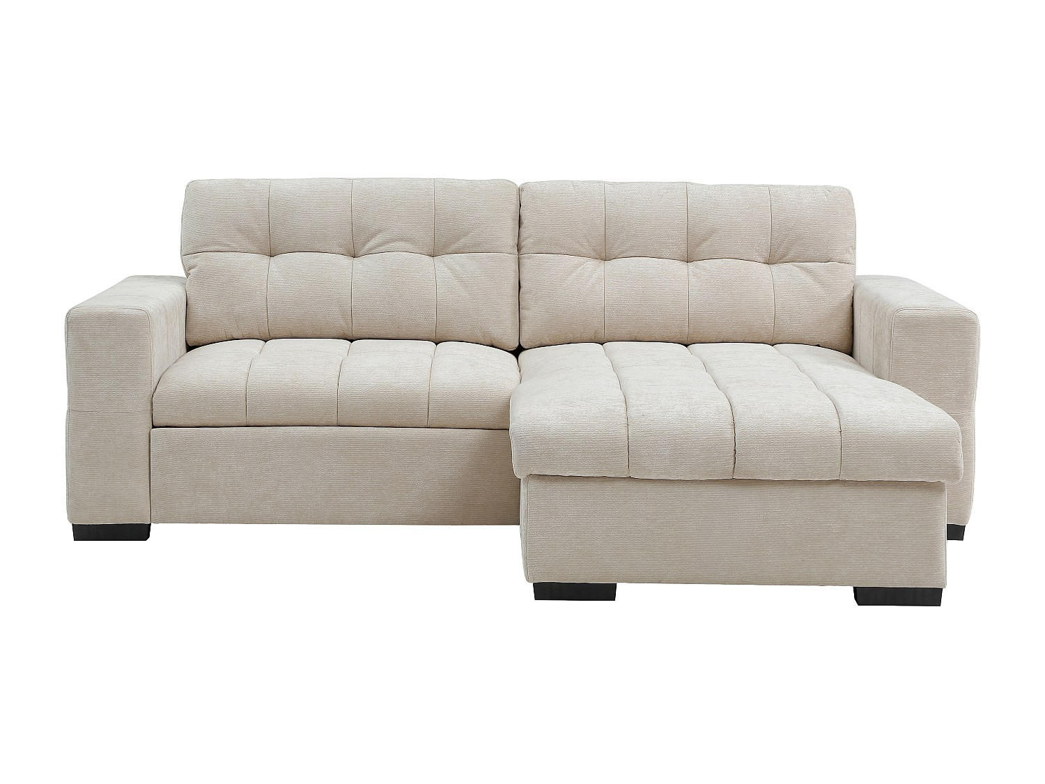 SCHLAFSOFA - 4 Personen - Stoff - Beige - Beige, Textil (248/92/156cm) - Vente-Unique
