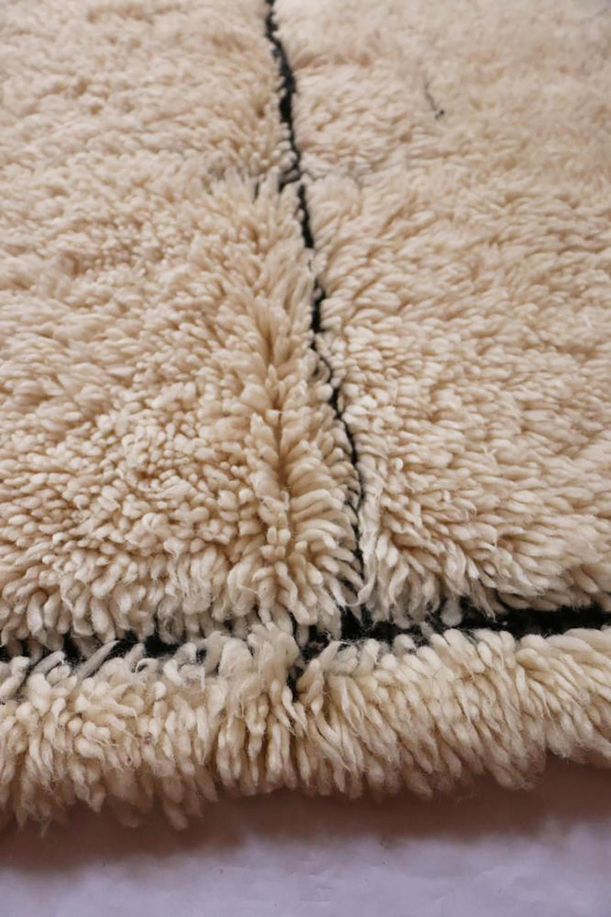 BERBERTEPPICH aus reiner Wolle 148x 200 cm - Beige, Naturmaterialien (148/200cm) - AFK Living