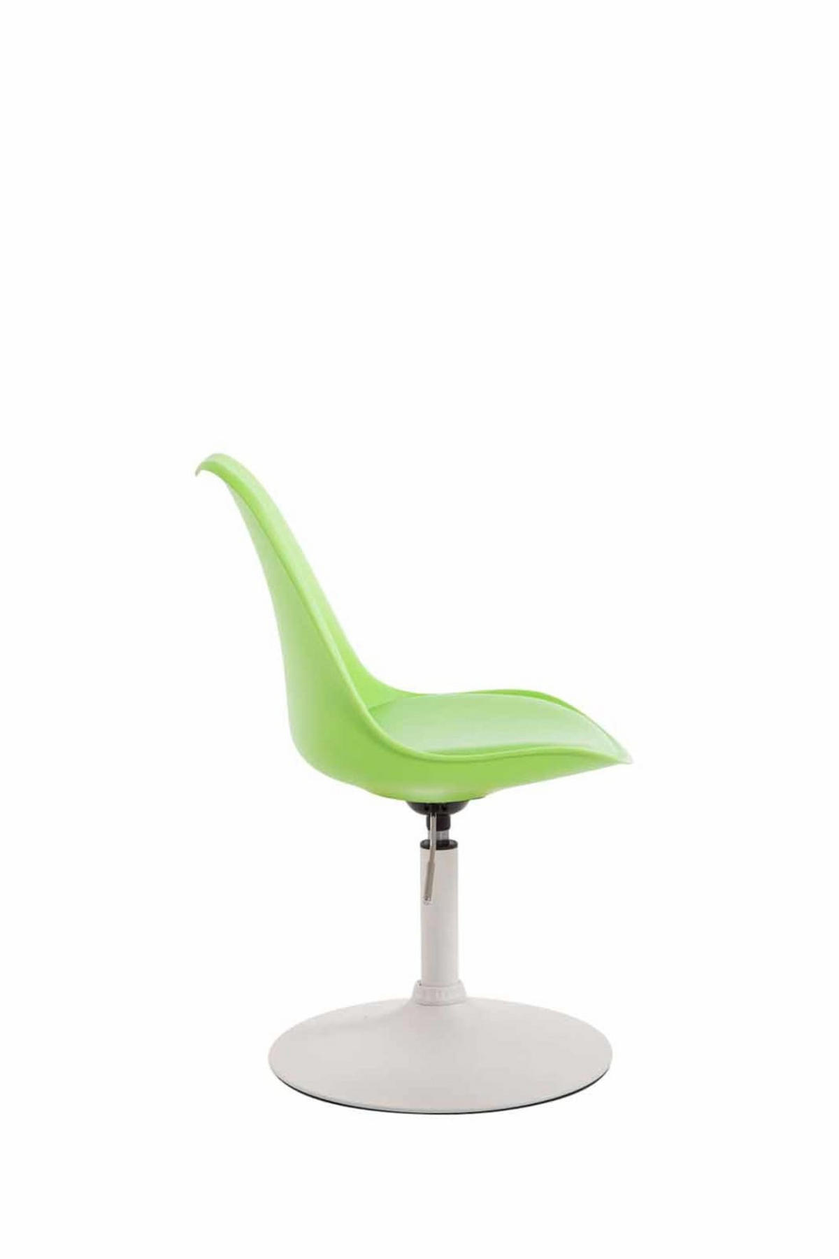 DREHSTUHL 4er Set Kunststoff grün - Weiß/Grün, Kunststoff/Metall (48/76/57cm) - CLP