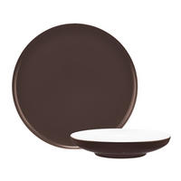 TAFELSERVICE Sento Home Pure Colors Chocolate Brown 12-tlg. - Dunkelbraun, Keramik (2/2/2cm) - Seltmann Weiden