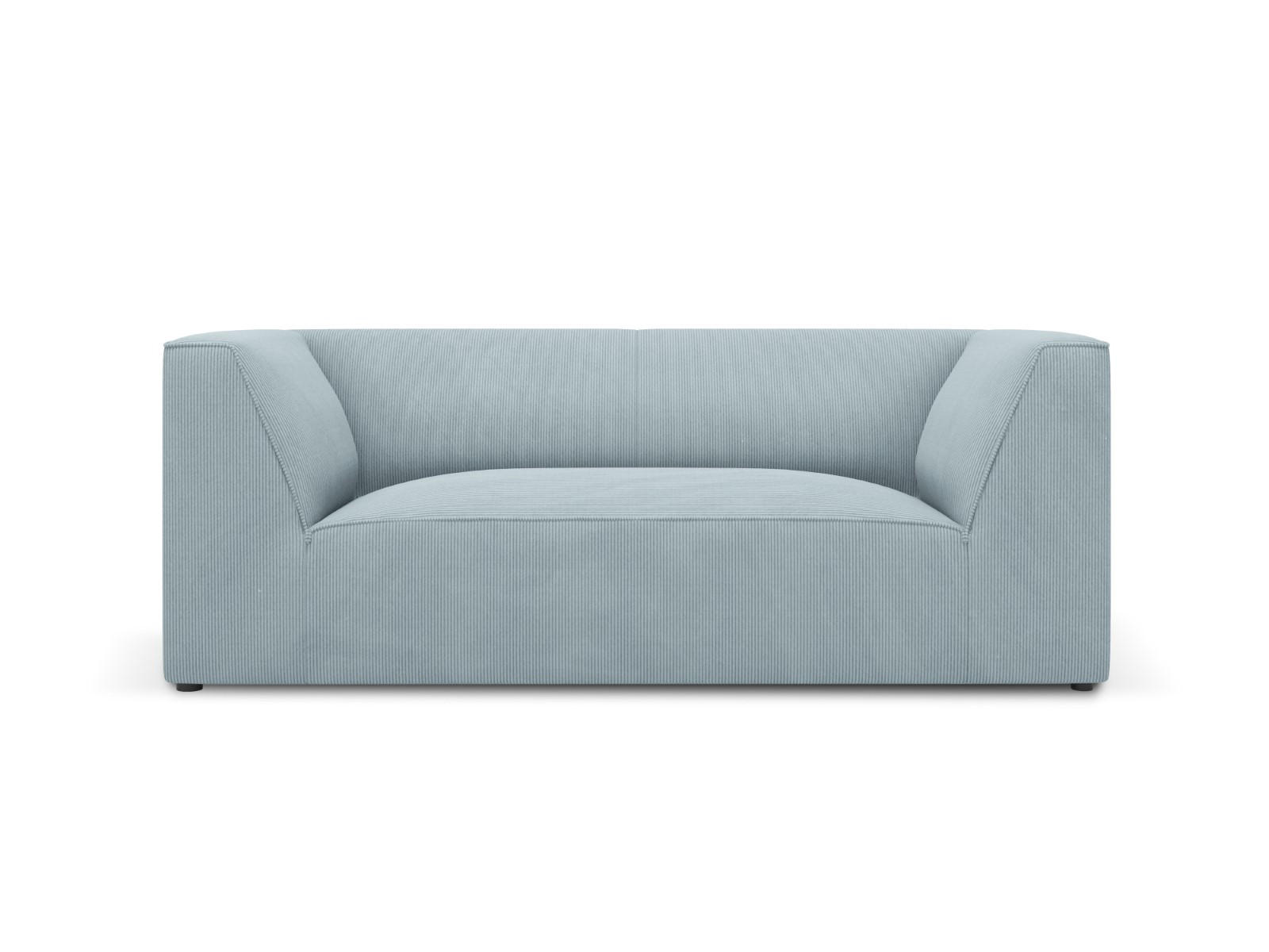 SOFA Ruby aus Cord hellblau 2 Sitzplätze - Hellblau, Textil (93/69/174cm) - Micadoni