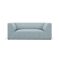 SOFA Ruby aus Cord hellblau 2 Sitzplätze - Hellblau, Textil (93/69/174cm) - Micadoni