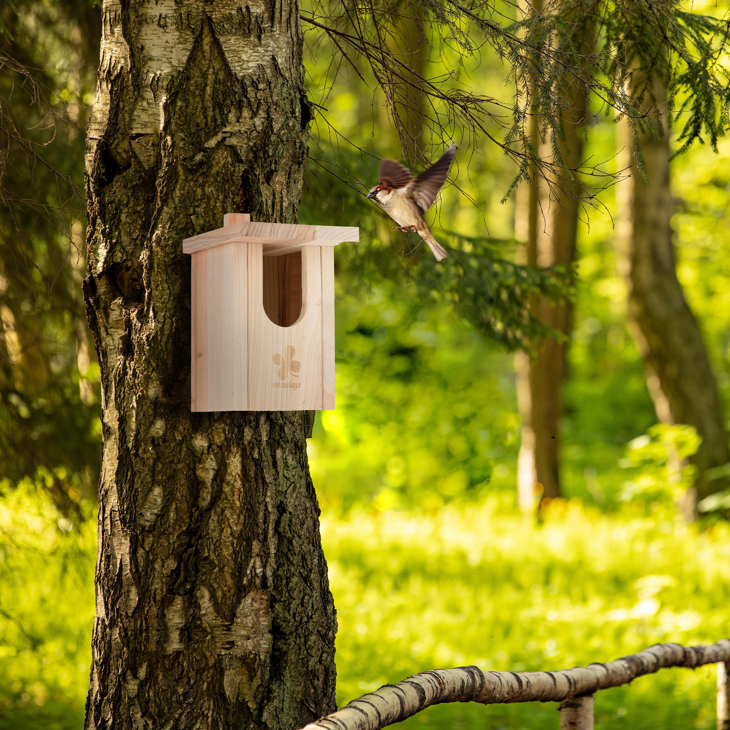 NISTKASTEN - Hellbraun, Holz (15/25/21.5cm) - Relaxdays