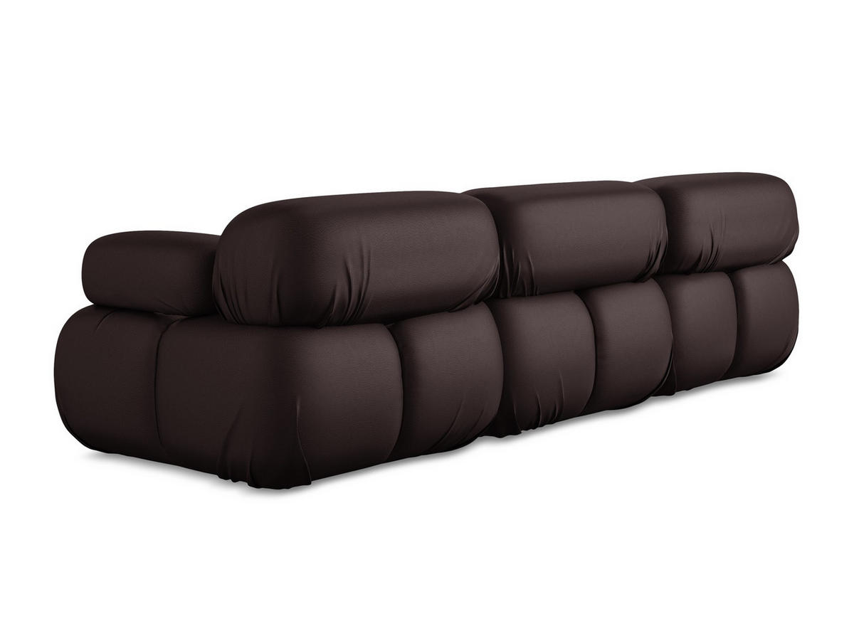 3-SITZER SOFA Kunstleder Violett - Blau/Pflaume, Leder/Kunststoff (285/70/96cm) - Makamii