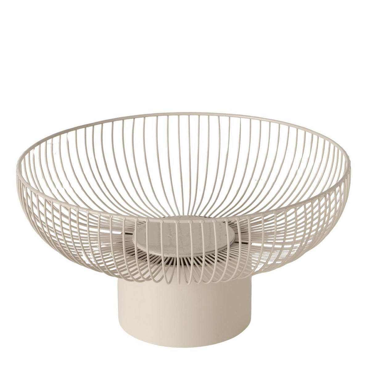 OBSTSCHALEN aus Metall Cindy Beige - Beige, Metall (38/20cm) - Boltze Home