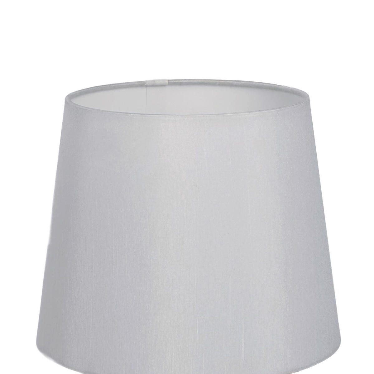 TISCHLAMPE - Weiß, Glas/Textil (23/23/40.5cm) - Relaxdays