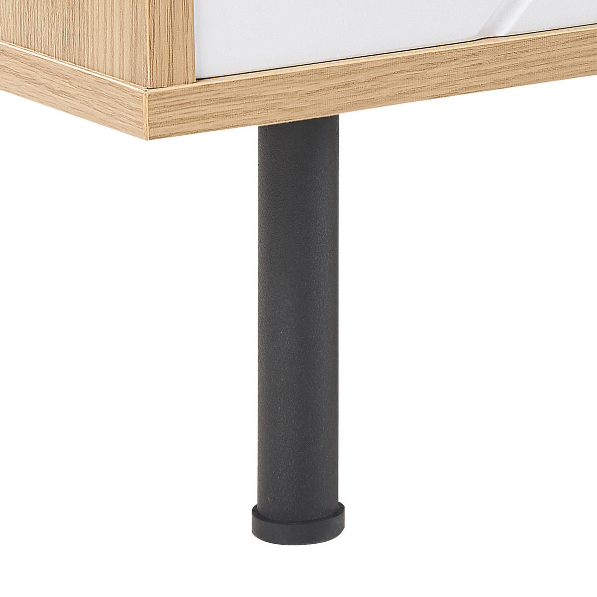 TV-MÖBEL Hellbraun, Weiß PALMER 40/160/56 cm - Hellbraun, Holzwerkstoff (160/56/40cm) - Beliani