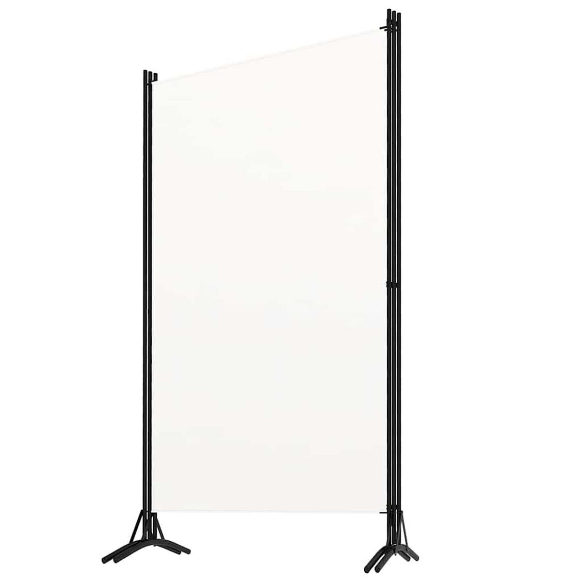 RAUMTEILER 3-teilig Creme 260/180 Cm Stoff - Weiß, Textil (260/180/1cm) - vidaXL