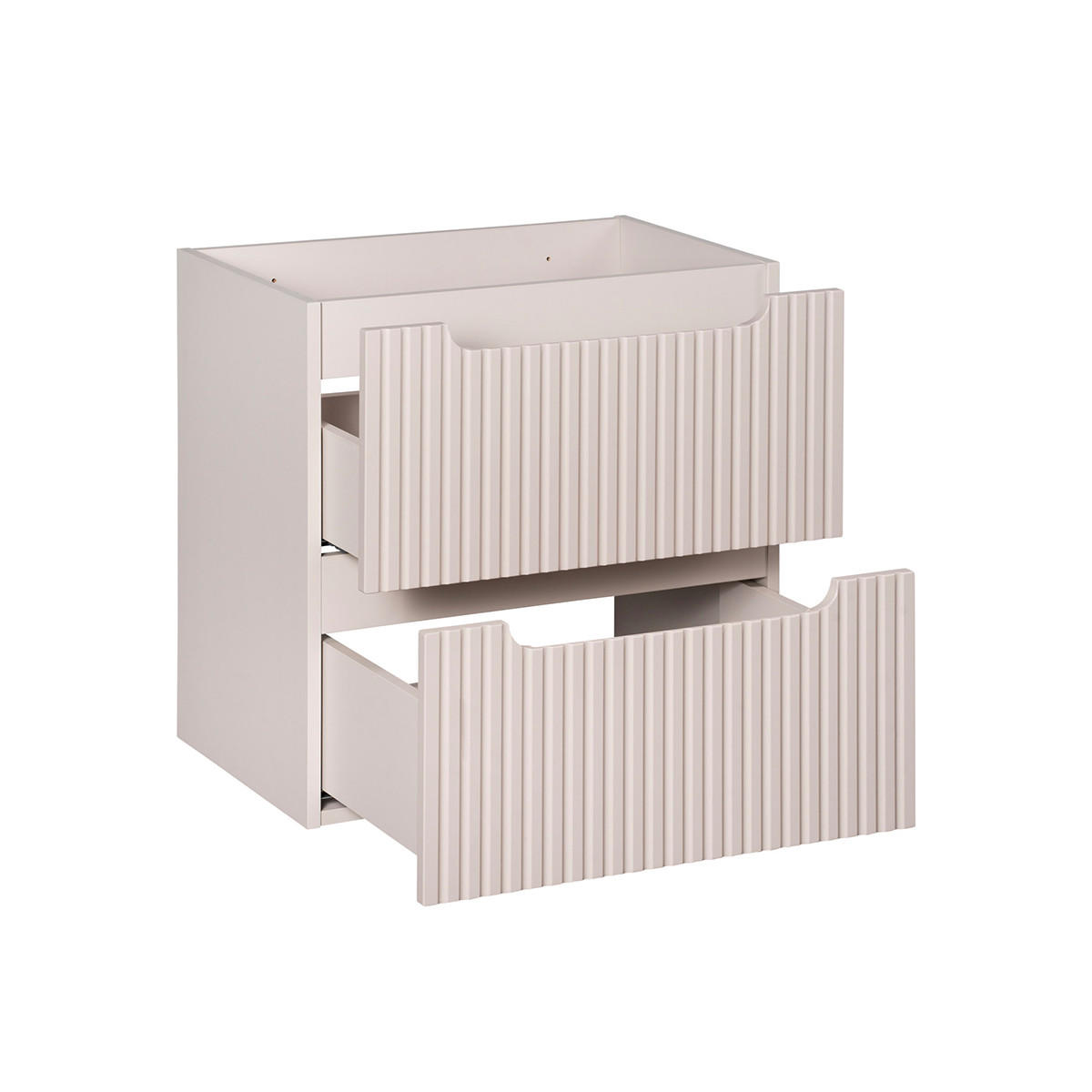 WASCHTISCHUNTERSCHRANK 60.4cm Riva Kaschmir - Beige, Holzwerkstoff (60.4/59/40cm) - Petits-meubles