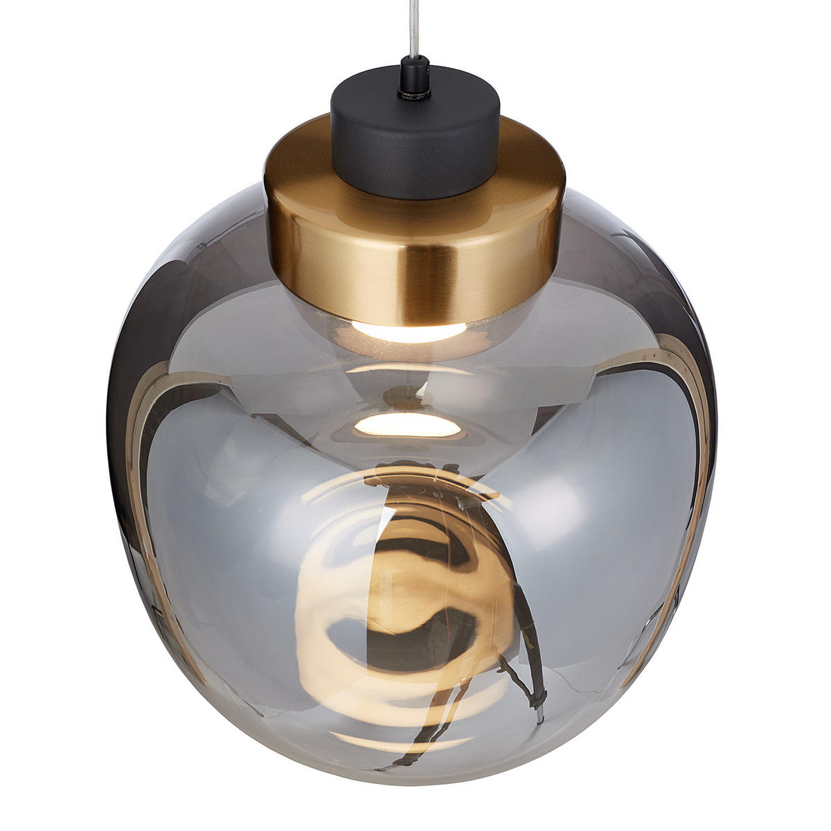 PENDELLEUCHTE Exemplar - Goldfarben, Glas (20/20/150cm) - Butlers