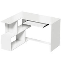 COMPUTERTISCH Spanplatte Weiß - Weiß, Holzwerkstoff (120/100/76cm) - HOMCOM