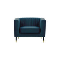 SESSEL Slender-Velluto 11 - Dunkelblau, Holz/Textil (99/71/83cm) - SLF24