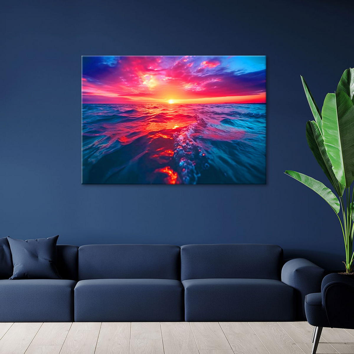 KUNSTDRUCK Lila 60/40 cm - Lila, Textil (60/40cm) - KUNSTLOFT