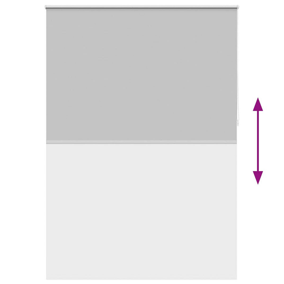 VERDUNKELUNGSROLLO 164,4/230 cm Stoffbreite 160 cm aus Polyester Grau - Grau, Textil (160/230cm) - vidaXL