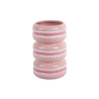 VASE Macaron - Rosa - 12/19,5 cm - Pink, Stein (9.3/19cm) - Present Time