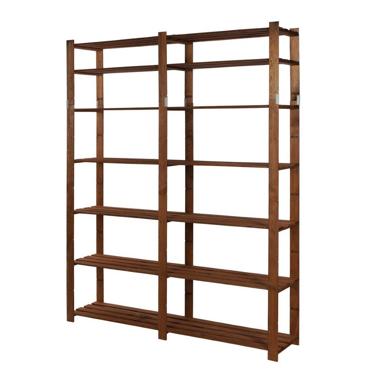 HOLZREGAL PINEPEAK 220x170x38cm 7 Fachboden 1,2cm dickes Kiefernholz Braun - Braun, Holz (170/220/38cm) - PROREGAL