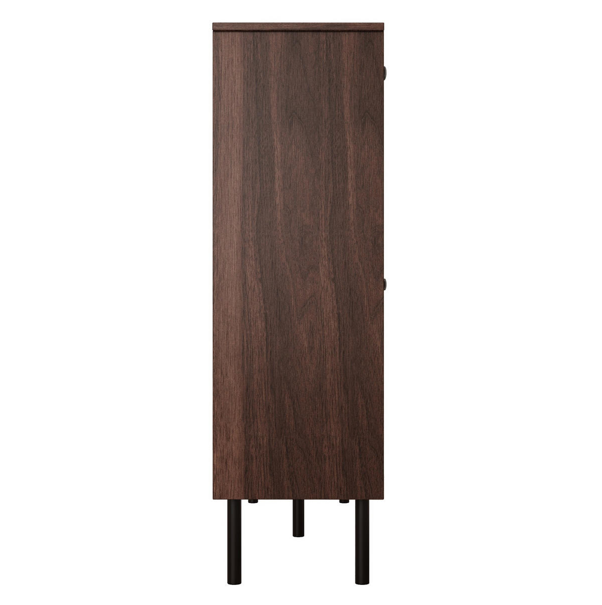 SCHUHSCHRANK aus Spanplatte 120x28x92cm in Walnussfarben mit Katzenspielzeug - Walnussfarben, Holzwerkstoff (120/92/28cm) - Modfu