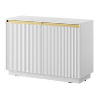 KOMMODE Royal K104 - Goldfarben/Weiß, Holzwerkstoff/Metall (104/72/39cm) - MIRJAN24