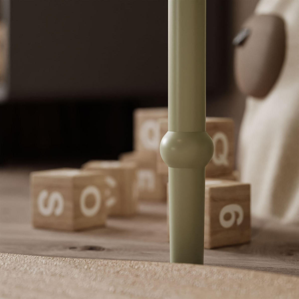 KINDERSCHREIBTISCH BABUSHKA Olivgrün - Olivgrün, Holzwerkstoff (113/75/65cm)