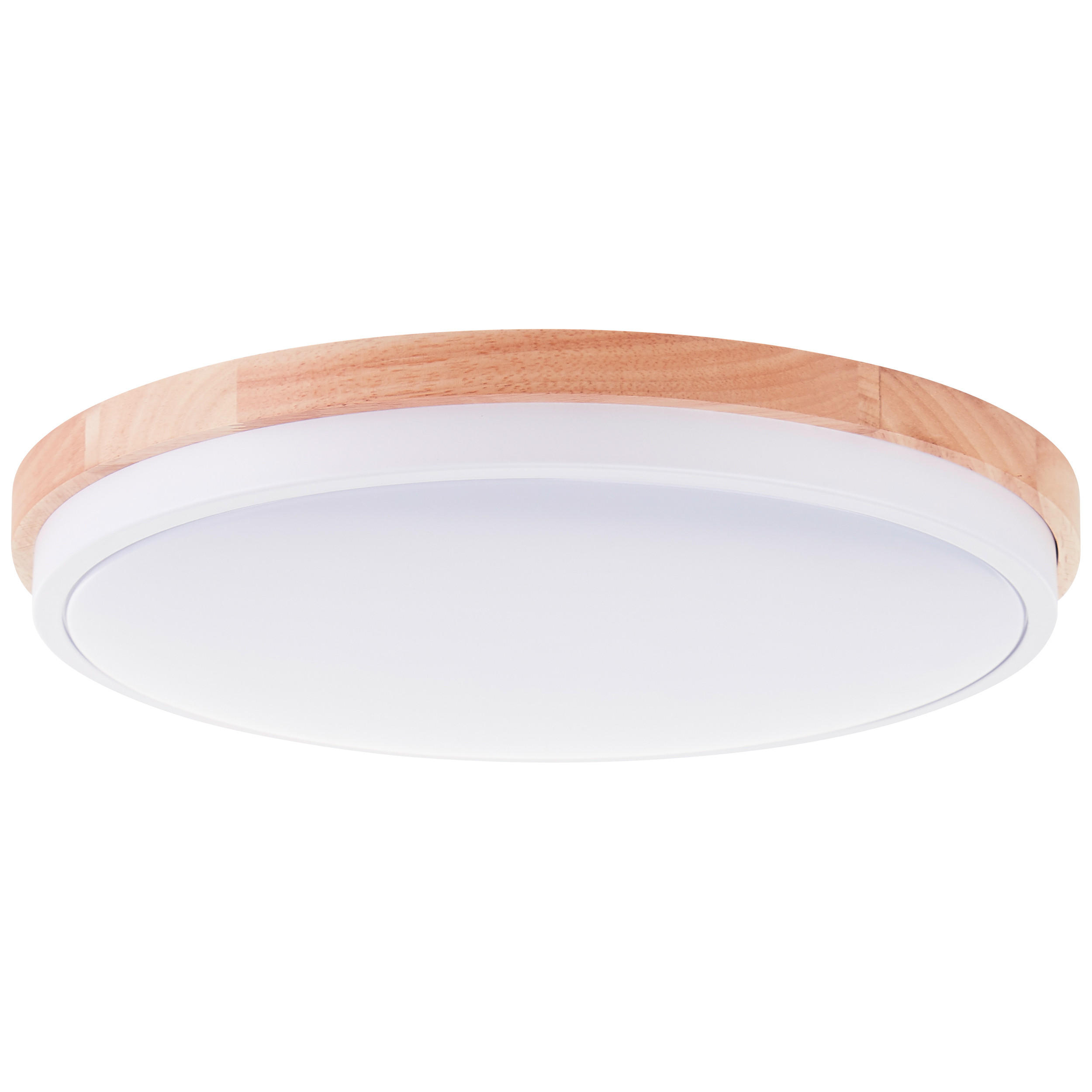 DECKENLEUCHTE Baarlo G80845/75 - Weiß, Holz (35/35/7.5cm) - Brilliant