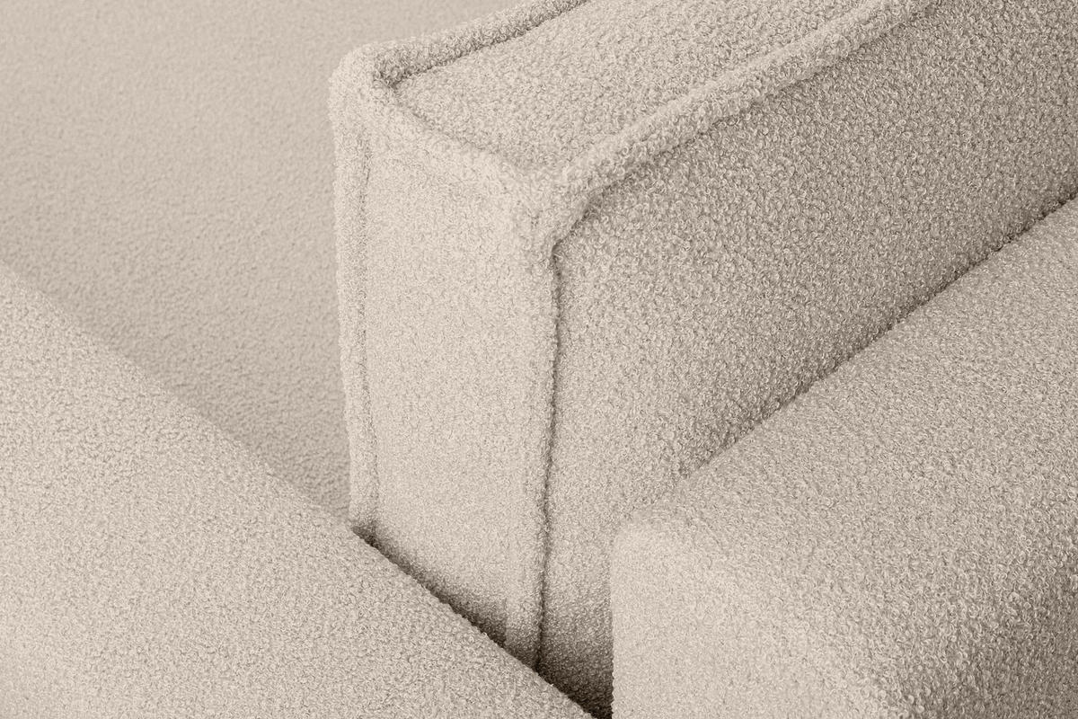 3-SITZER-SOFA NAPI II mit Schlaffunktion, elfenbein - Creme/Weiß, Textil (228/89/101cm) - KONSIMO®